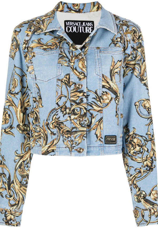 Versace Jeans Couture Regalia Baroque jeansjacka - Blå
