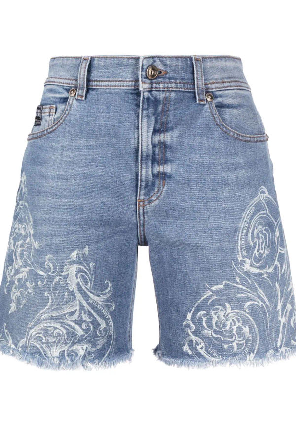 Versace Jeans Couture Regalia Baroque jeansshorts - Blå