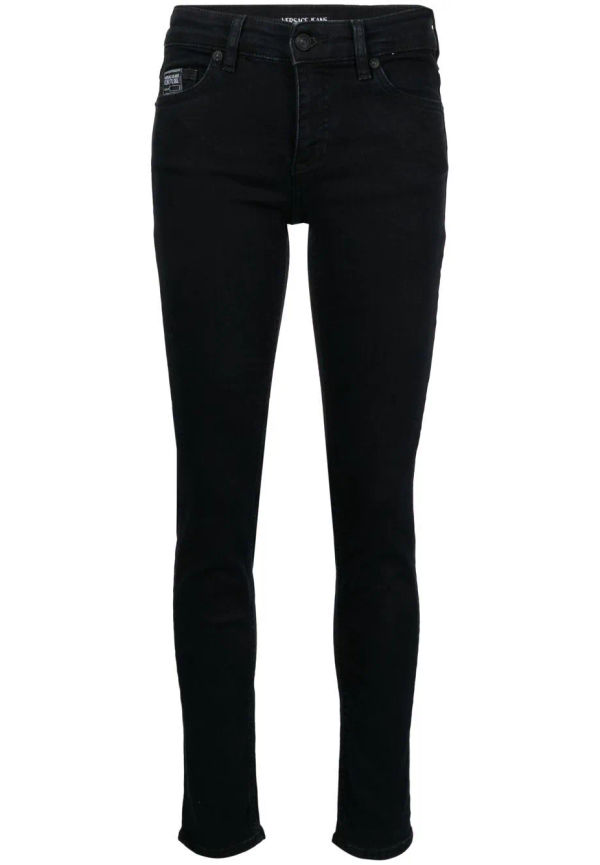 Versace Jeans Couture skinny-jeans med broderad logotyp - Svart
