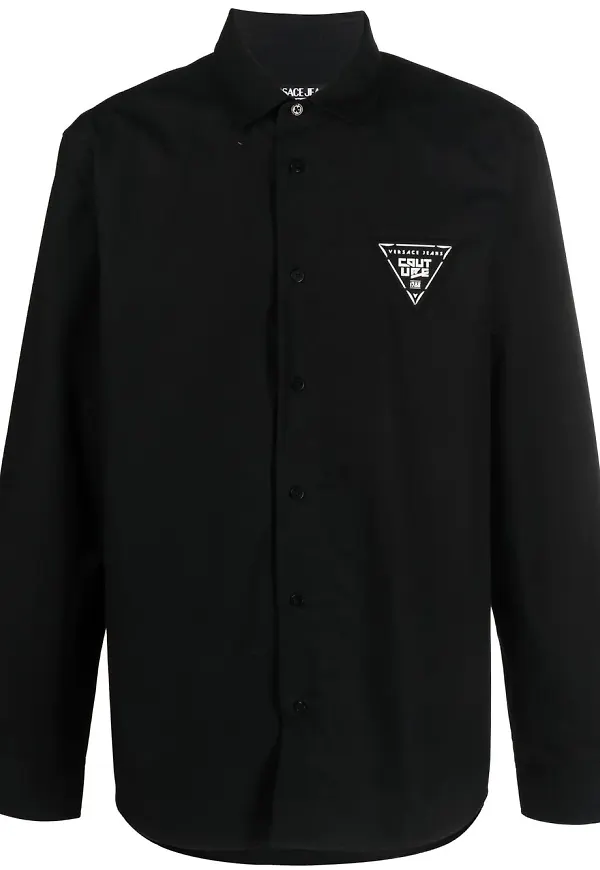Versace Jeans Couture skjorta med logotyp - Svart