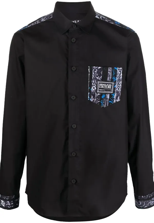 Versace Jeans Couture skjorta med logotyp - Svart