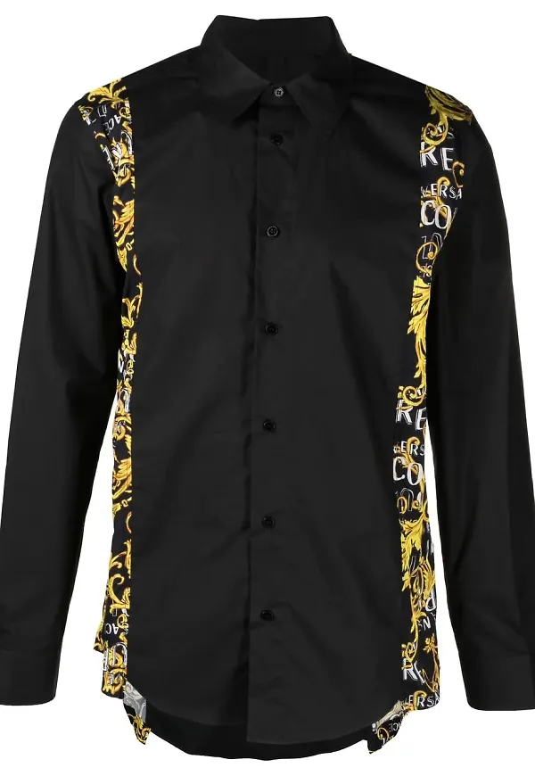 Versace Jeans Couture skjorta med panel - Svart