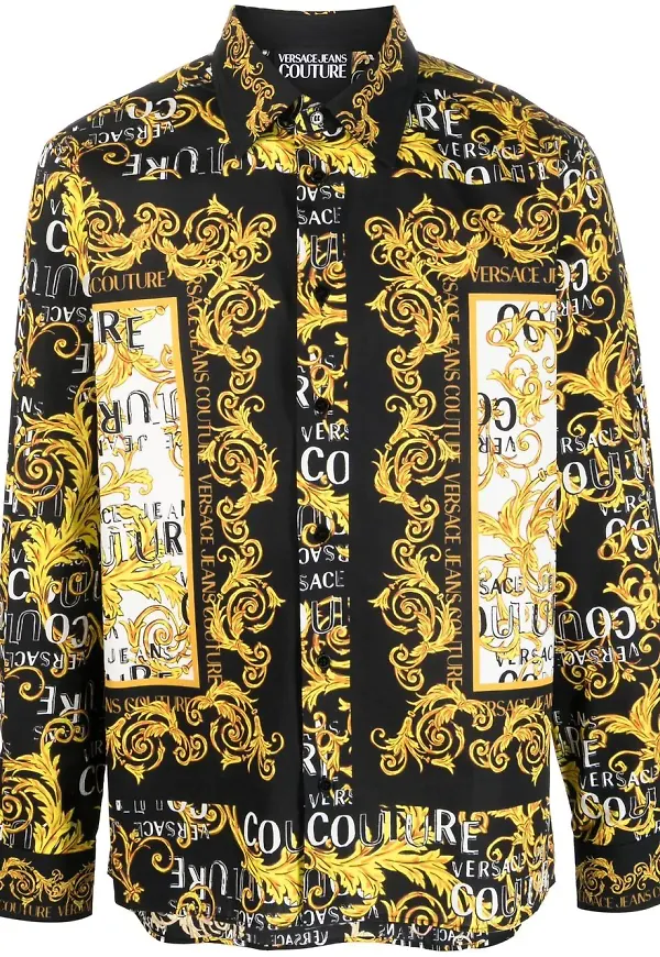 Versace Jeans Couture skjorta med tryck - Svart