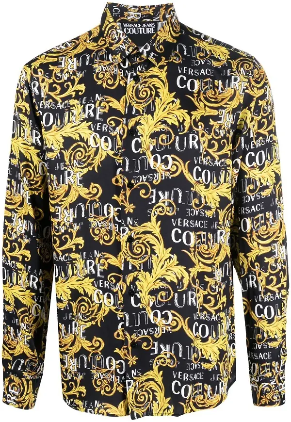 Versace Jeans Couture skjorta med tryck - Svart