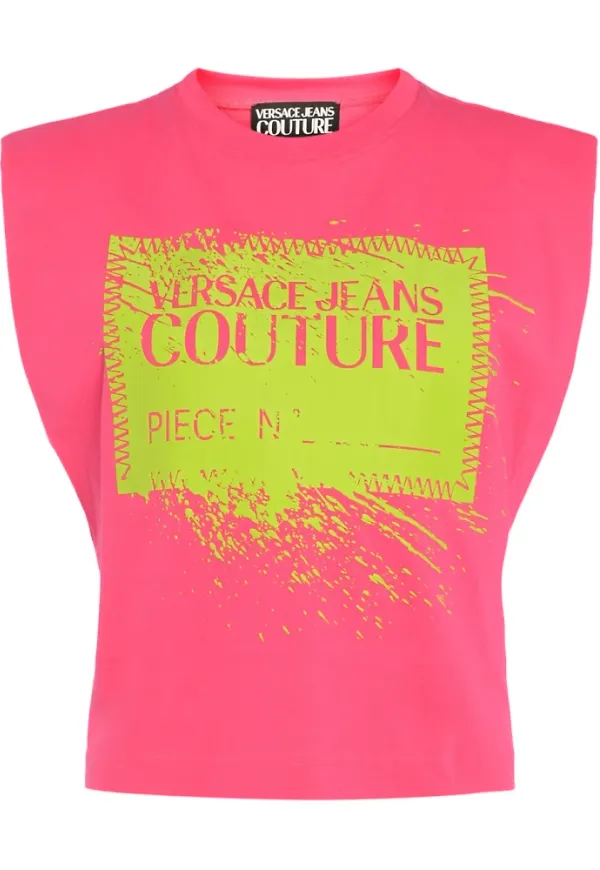 Versace Jeans Couture Sleeveless Tops Rosa, Dam