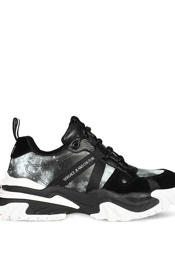 Versace Jeans Couture sneakers med panel - Svart