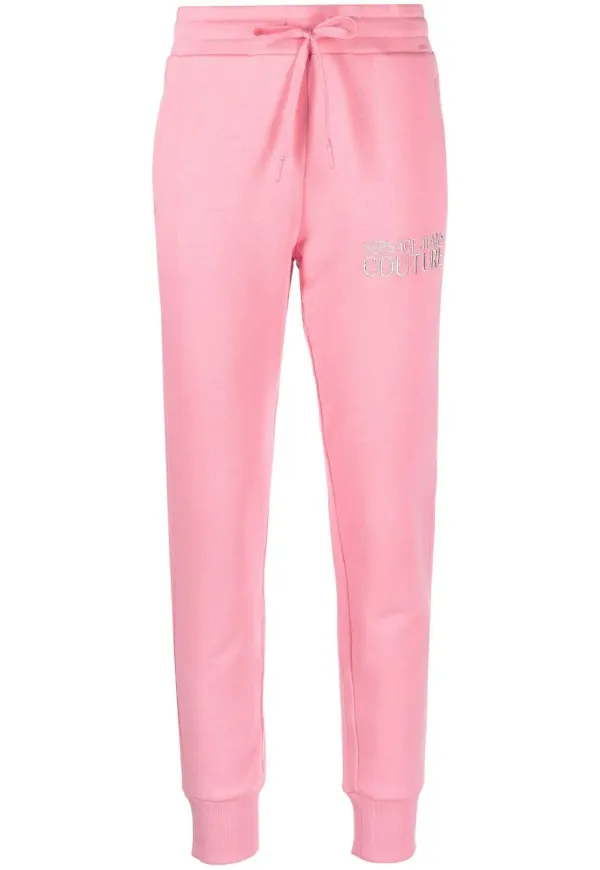 Versace Jeans Couture sweatpants med logotyp - Rosa