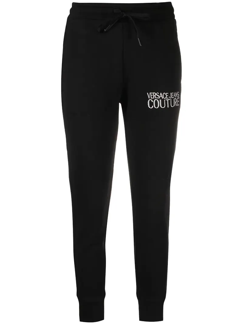 Versace Jeans Couture sweatpants med logotyp - Svart