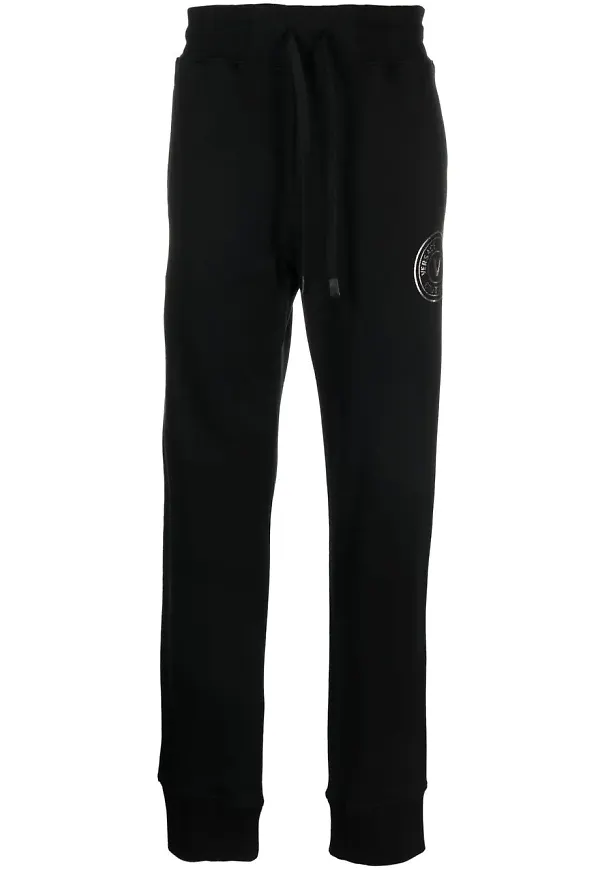 Versace Jeans Couture sweatpants med logotyp - Svart