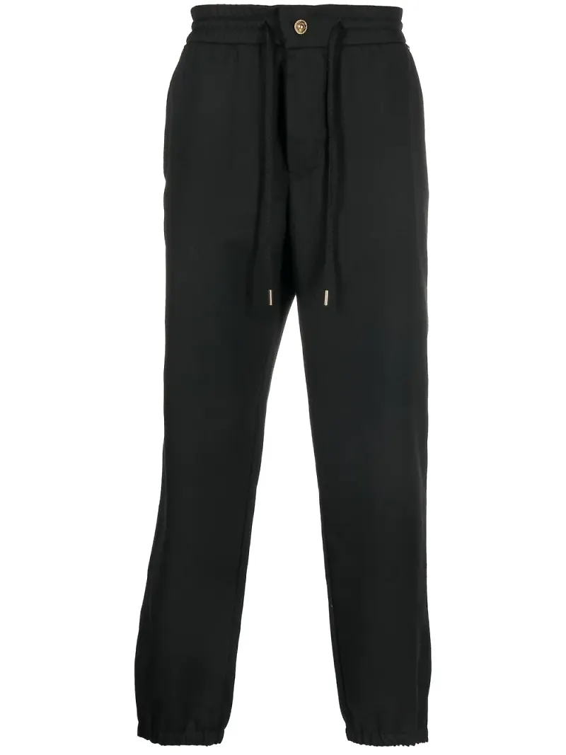 Versace Jeans Couture sweatpants med logotypmärke - Svart