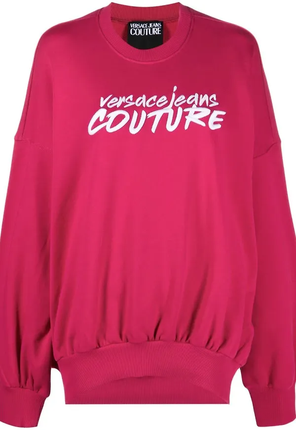 Versace Jeans Couture sweatshirt med logotyp - Rosa