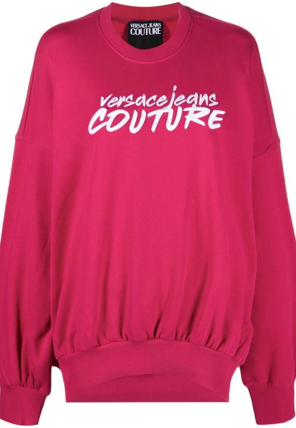 Versace Jeans Couture sweatshirt med logotyp - Rosa