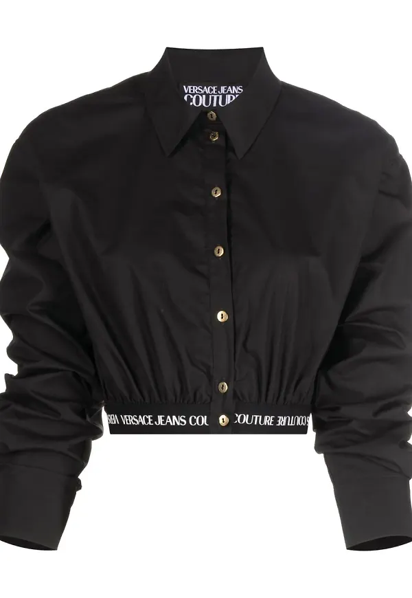 Versace Jeans Couture t-shirt med broderad logotyp - Svart