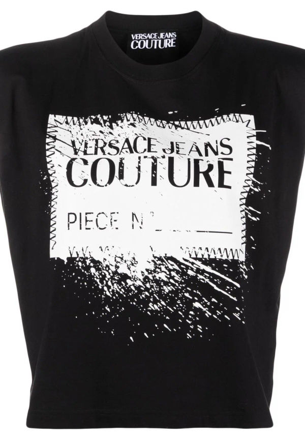 Versace Jeans Couture t-shirt med logotyp - Svart