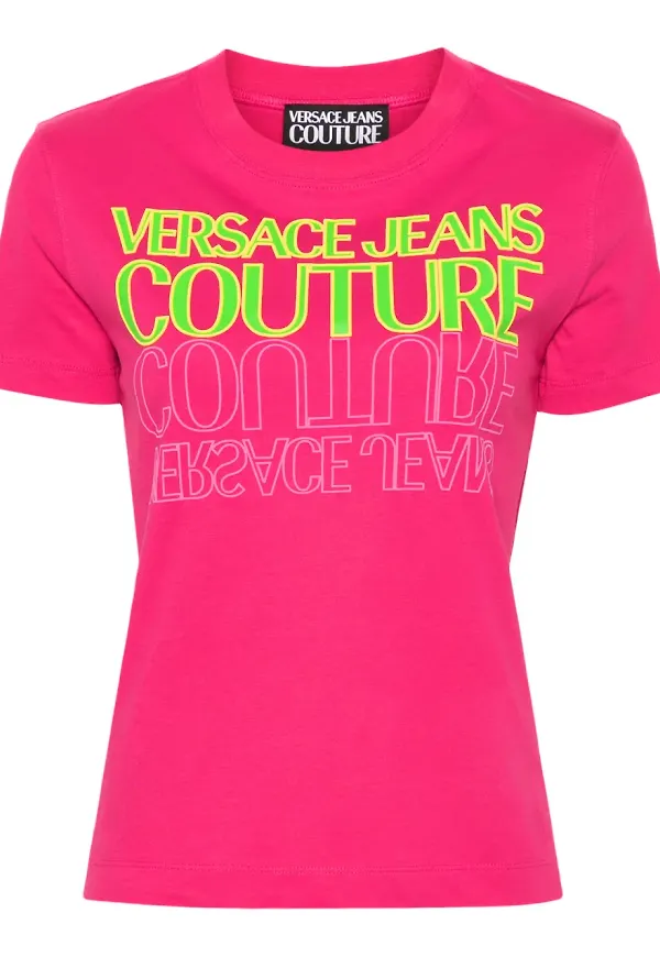 Versace Jeans Couture t-shirt med logotyp - Rosa