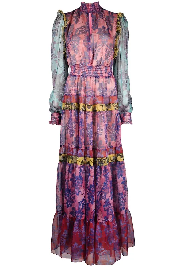 Versace Jeans Couture Tapestry Couture maxiklänning - Rosa