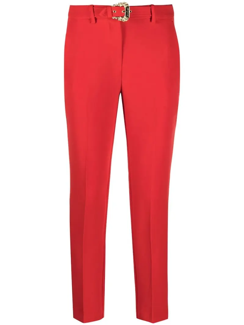 Versace Jeans Couture trekvartsbyxor med bälte - Röd