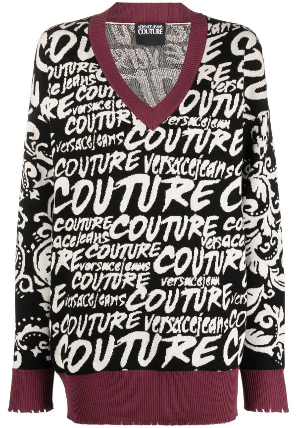 Versace Jeans Couture tröja med logotyp - Svart