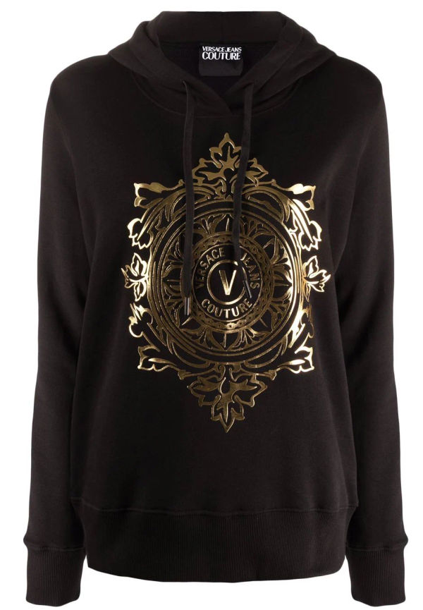 Versace Jeans Couture V-Emblem hoodie - Svart