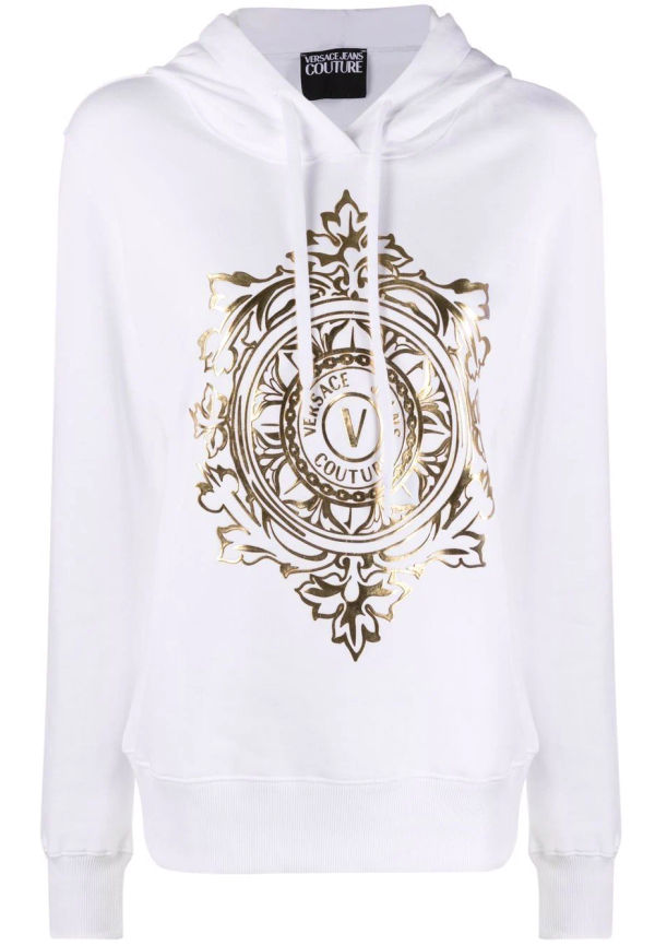 Versace Jeans Couture V-Emblem hoodie - Vit