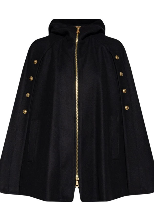 Versace Jeans Couture Wool coat Svart, Dam
