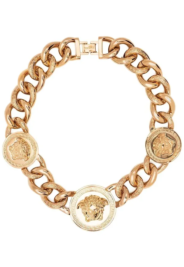 Versace kedjearmband med Medusa - Guldfärgad