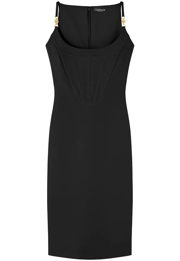 Versace klänning med korsettdesign - Svart