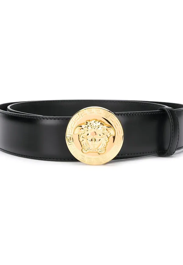Versace klassiskt Medusa-skärp - Svart