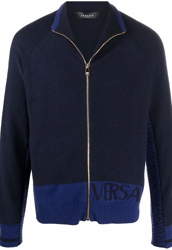 Versace kofta med logotyp - Blå