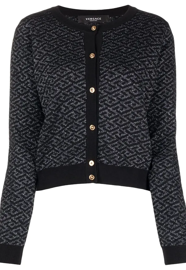Versace kofta med monogram - Svart
