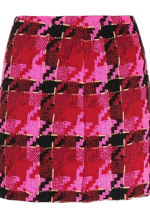 Versace kort tweedkjol - Röd