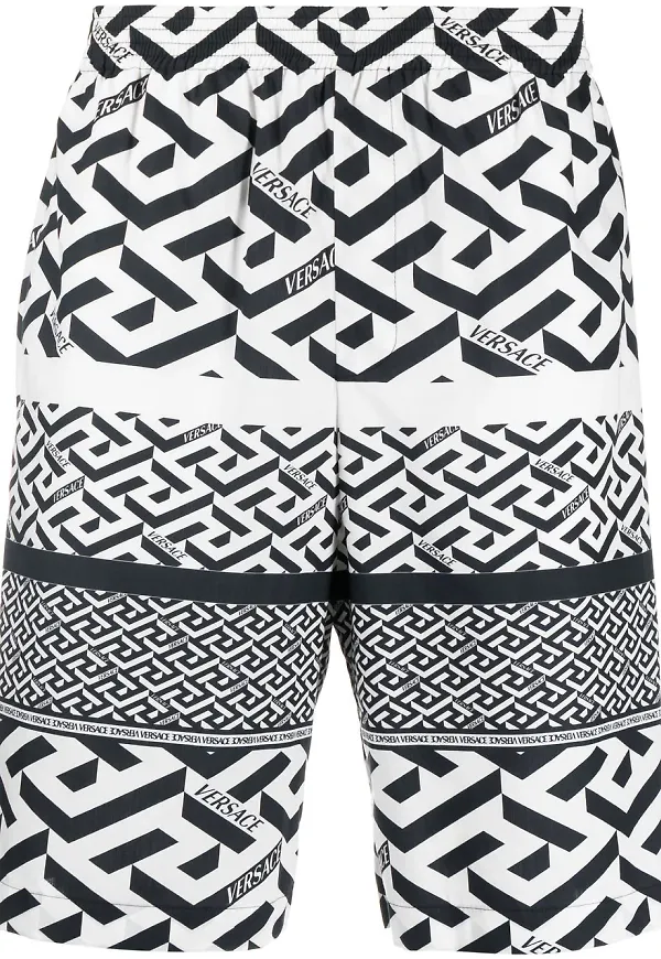 Versace La Greca bermudashorts - Vit