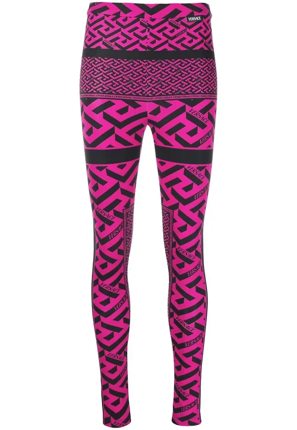 Versace La Greca leggings - Rosa
