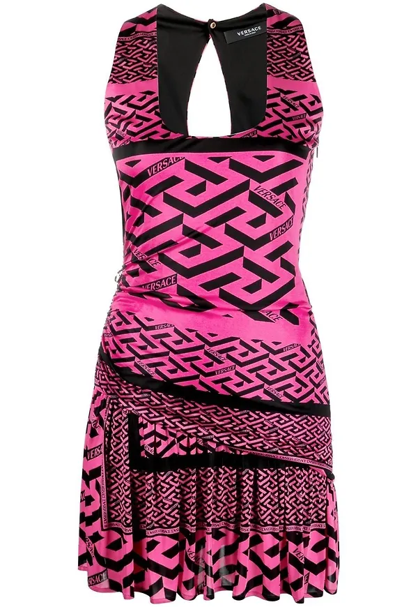 Versace La Greca Medusa miniklänning - Rosa