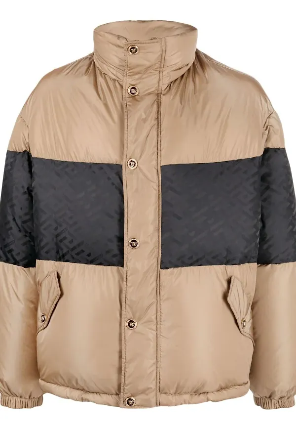 Versace La Greca puffjacka - Neutral