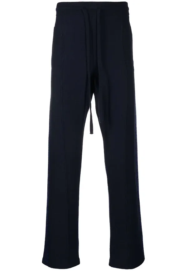Versace La Greca randiga trackpants - Blå