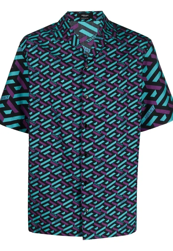 Versace La Greca skjorta - Svart