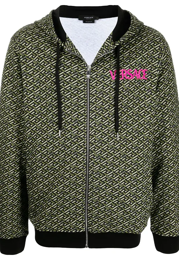Versace La Greca träningsjacka - Grön