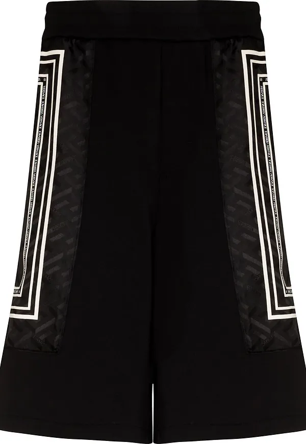 Versace La Greca träningsshorts - Svart