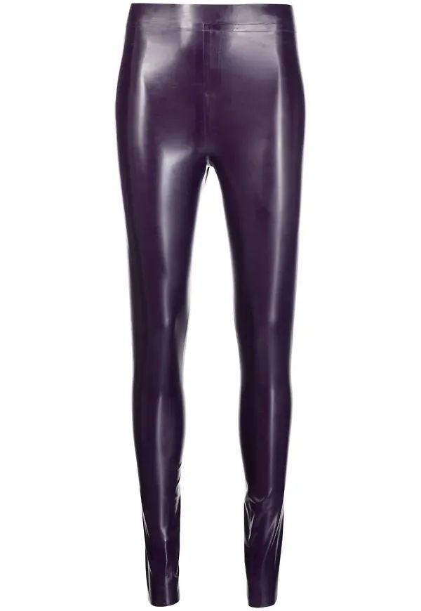 Versace leggings med hög midja - Lila