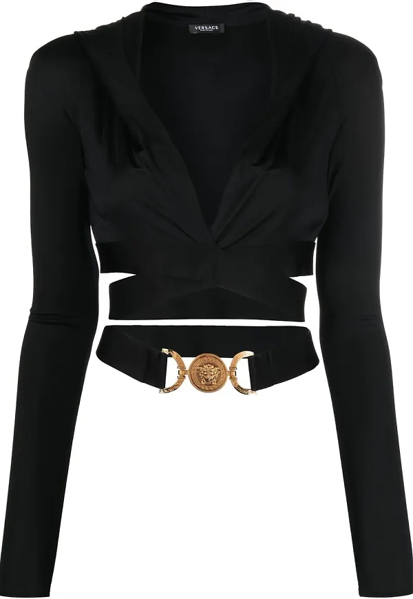 Versace Medusa Biggie beskuren hoodie - Svart