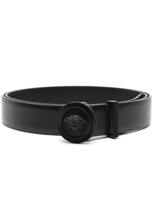 Versace Medusa Biggie läderskärp - Svart
