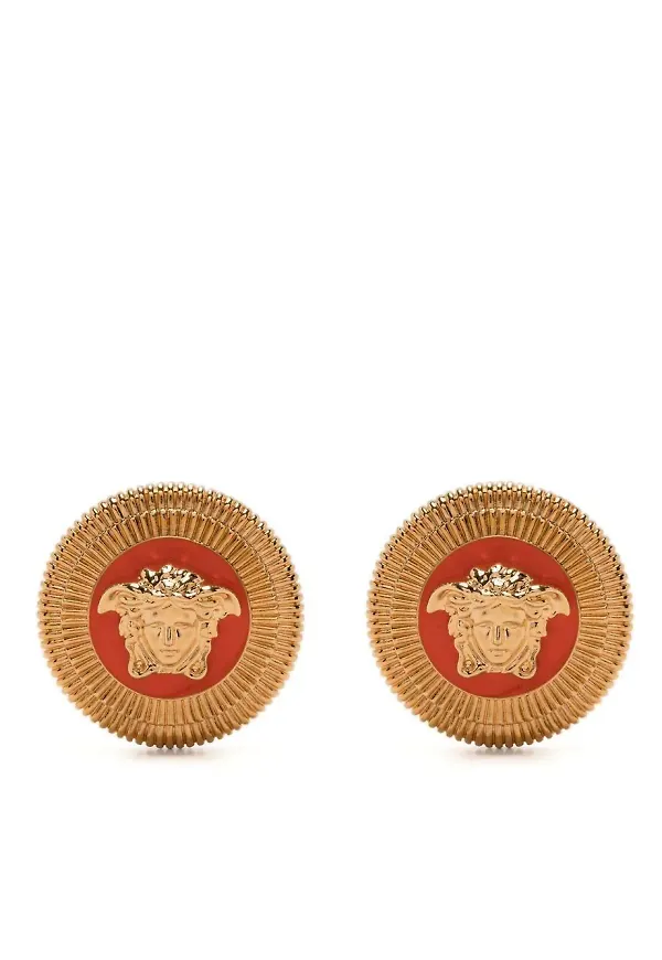 Versace Medusa Biggie örhängen - Guldfärgad