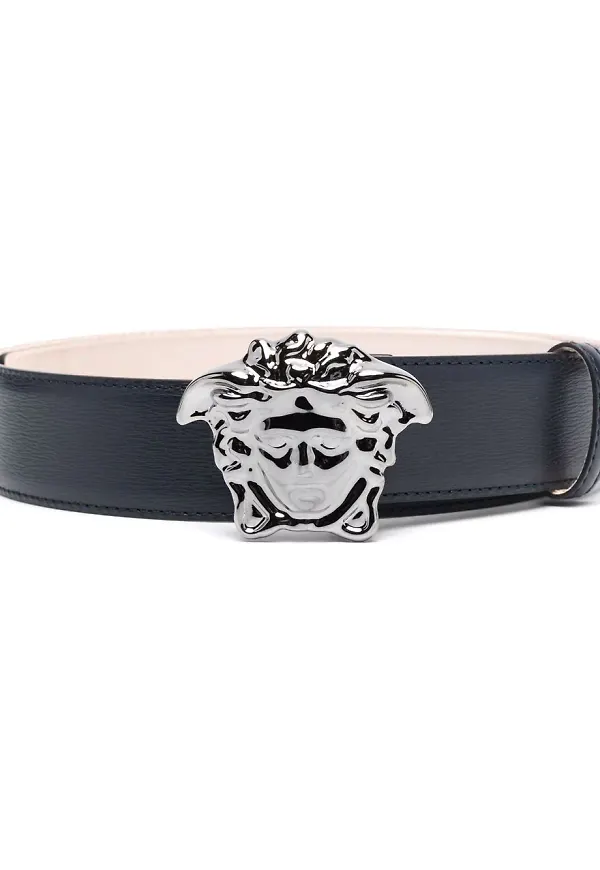 Versace Medusa bälte med spänne - Blå