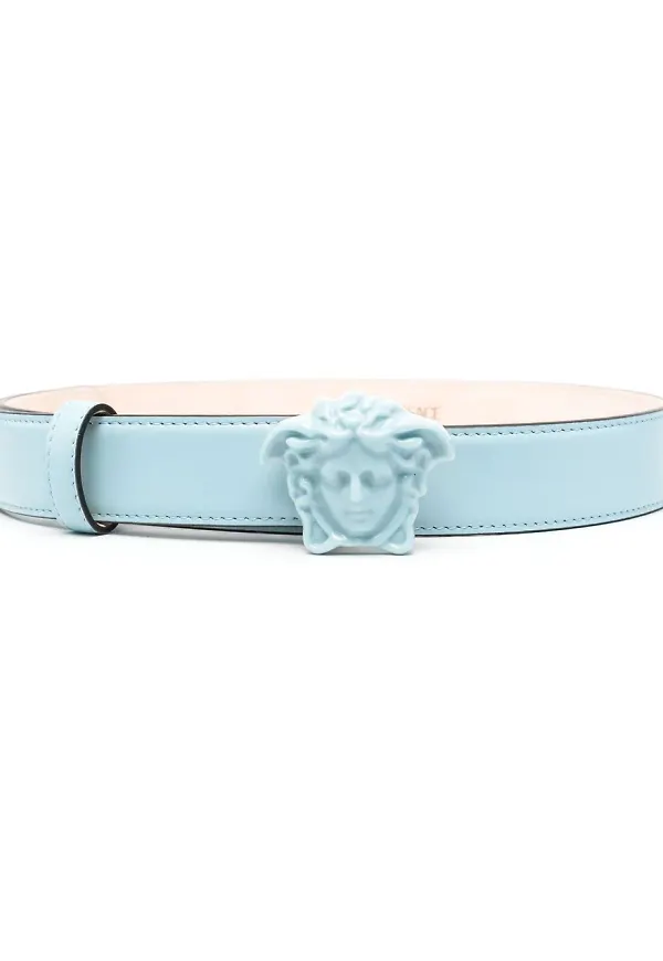 Versace Medusa bälte med spänne - Blå