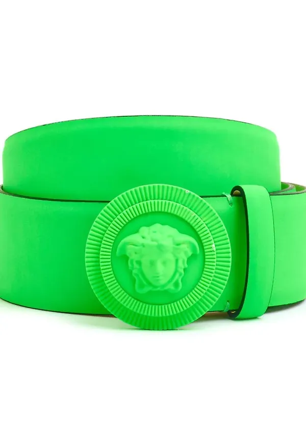 Versace Medusa bälte med spänne - Grön