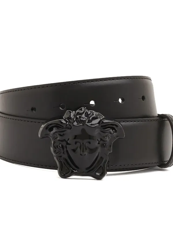 Versace Medusa bälte med spänne - Svart