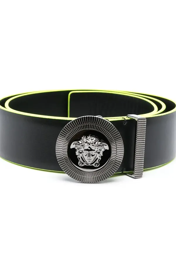 Versace Medusa bälte med spänne - Svart