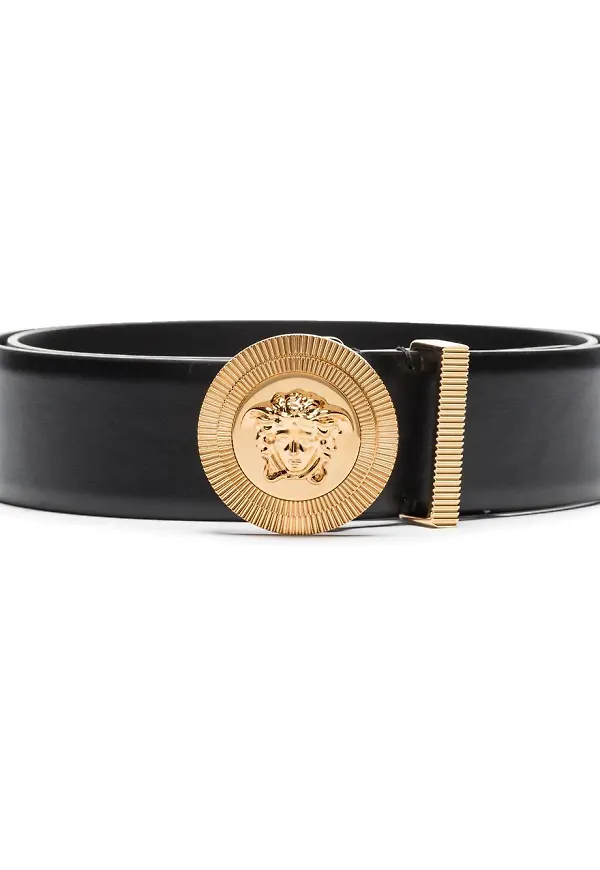 Versace Medusa bälte med spänne - Svart