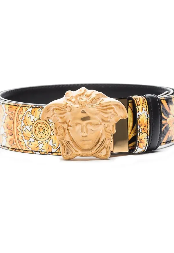 Versace Medusa bälte med spänne - Svart